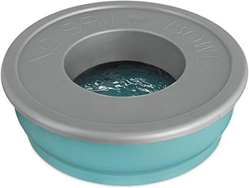 Good2Go Blue No-Spill Dog Bowl, One Size Fits All...