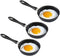 Mini Egg Frying Pan 4.7-Inch 3Pcs, Non-stick One Egg Frying Pan with Bakelite Handle, Cast-Iron Pot Designed for Eggs and Pancakes, All Stoves are...