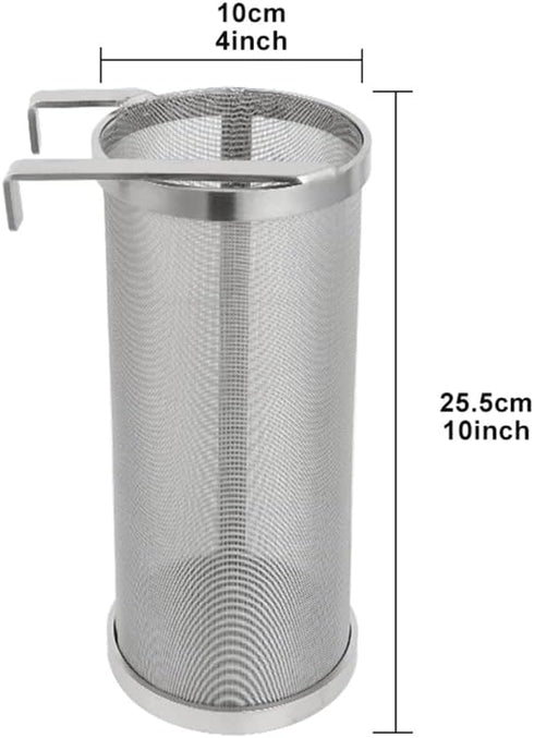 JoyTube 4"x10" 300 Micron Spider Strainer Mesh Hops for Home Beer Brewing Filter Kettle...