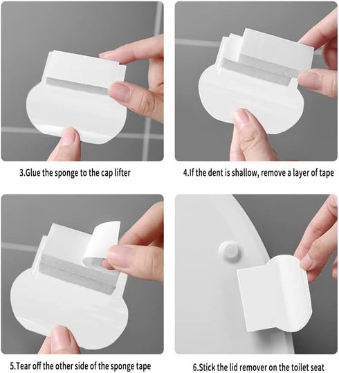 2 PCS Toilet Lid Lifter, Toilet Seat Lifter Toilet Seat Handle Lifter Toilet Cover Lifter,Avoid Touching Toilet Cover Handle Bathroom Accessories ...
