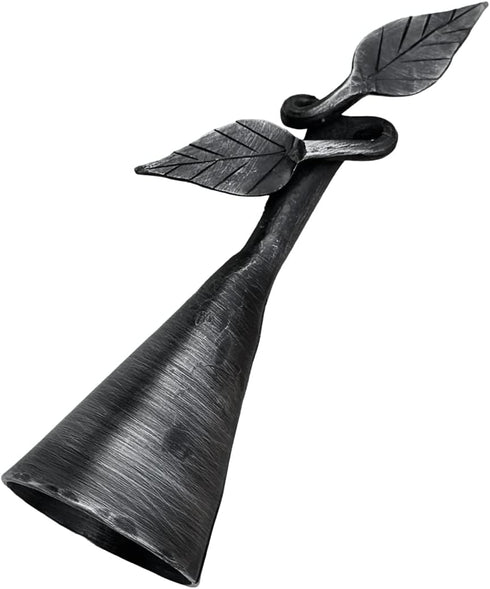 Hand Forged Metal Double Leaf Candle Snuffer Handmade Wrought Iron Candle Snuffer Black Antique Finish Candle Snuffer by Living Ideas...