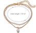 2-5 Pcs Anklet for Women 14K Gold Plated Anklets Snake Chain Cute Bead Cuban Chain Tennis Link Layered Anklets Bracelets Summer Beach Foot Jewelry...
