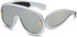 PORADAY Fashion Wave Mask Sunglasses for Women Men Trendy Oversized Sun Glasses Luxury Designer Y2K Punk Shades...