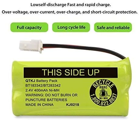 BT183342 BT166342 BT266342 BT283342 BT162342 BT262342 Cordless Phone Battery for AT&T CL4940 EL52300 CL80113 CL80111 CL80112 VTech CS6114 CS6419 C...