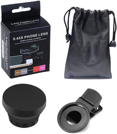 Mcoplus Cell Phone Camera Lens 2 in 1 Clip-on Lens Kit 37mm 0.45X 49UV Super Wide Angle & Macro Phone Camera Lens for iPhone and Android Smartphon...