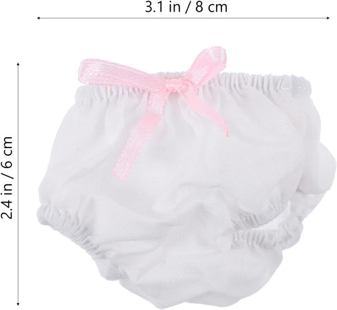 NUOBESTY 2 Pack Baby Diapers Doll Underwear for 14-18 Inch Baby Dolls, Doll...