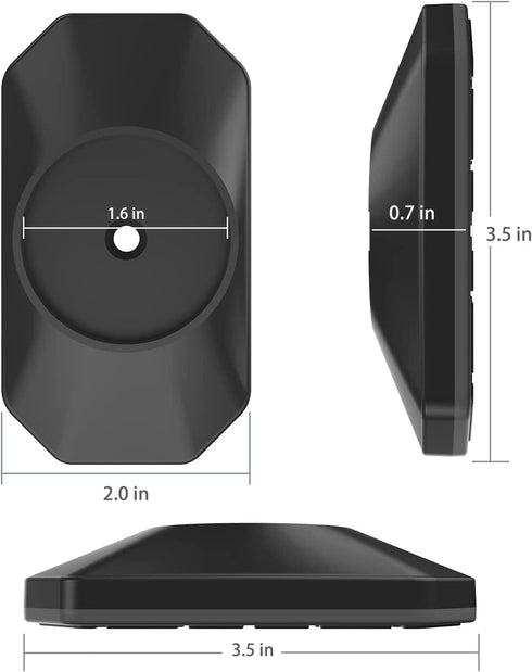 Baby Gate Wall Protector - Protect Walls & Doorways from Pet & Dog Gates - for Child Pressure Mounted Stair Safety Gate- 8 Pack, Black...