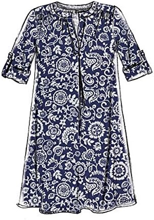 McCall's Patterns M7324 Misses' Half Placket Tops and Tunic, Size E5 (14-16-18-20-22)...
