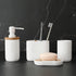 Toothbrush Holders Bamboo Electric Toothbrush Holder Bathroom Storage Organizer Countertop for Toothpaste, Floss, Razor, 2 Pack White...