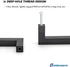 goldenwarm Black Kitchen Cabinet Handles Dresser Drawer Pulls 3in Hole Centers- LSJ12BK76 Flat Black Furniture Hardware Square Bar Handles Bathroo...