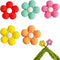5Pcs Colorful Flower Knitting Needle Stoppers- Needle Point Protectors-Silicone Stitch Stoppers -Knitting Accessories and Gadgets -Knitting Gifts...