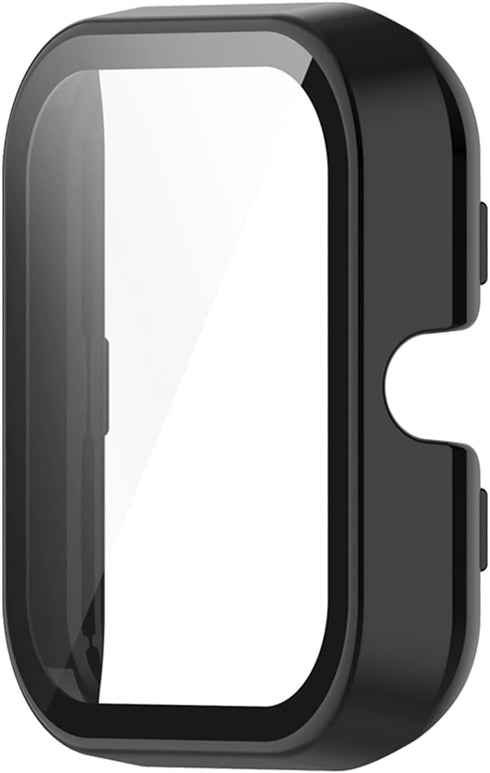 Hard PC Case Compatible with Amazfit Bip 3 Pro Screen Protector, Cover with Tempered Glass Screen Protector Fit for Amazfit Bip 3/Bip 3 Pro Watch ...