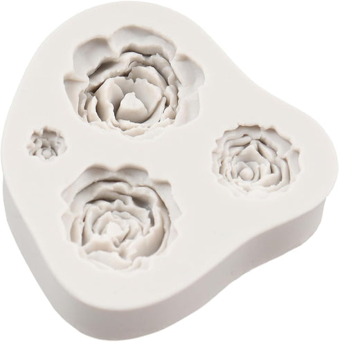 Rose Mold Rose Flower Silicone Fondant Cake Molds For Cupcake Topper Cake Decoration Chocolate Candy Polymer Clay Gum Paste...