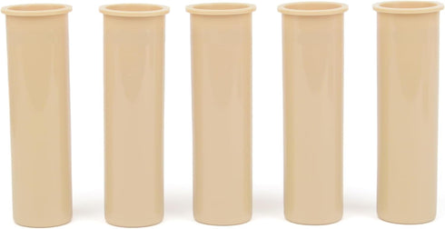 Sleeves for Pool Fence Pole Hole Deck Patio Ground Pool Caps (5 pcs, Sleeves Beige Color)...