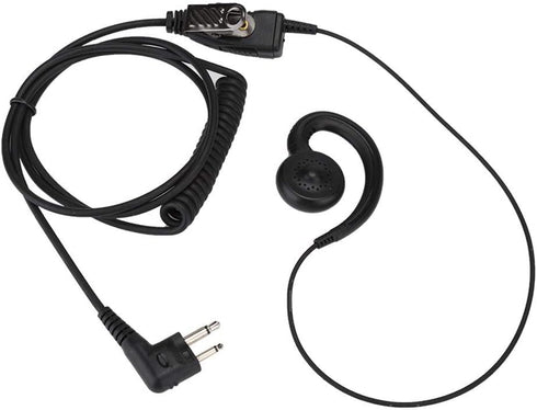AEH3000-M1A Walkie Talkie Two Way Radio Black Headset Mic for , Modular Design 180° Rotating Speaker Earpiece, ABS Walkie Talkie Earphone High Sou...