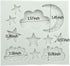 1Pc Star Moon Clouds Shaped Silicone Fondant Molds, Candy Chocolate Molds for DIY Cake Fondant Cookie Cloud Fondant Mold Moon For Candy Baking Sug...