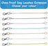 Chew Proof Dog Leash,2Pack Extension Metal Cable Lead,No Tangle Dual Dog Leashes,Multiple Leash for 2 Dogs,DHeavy Duty Dog Leash Extender for Coll...