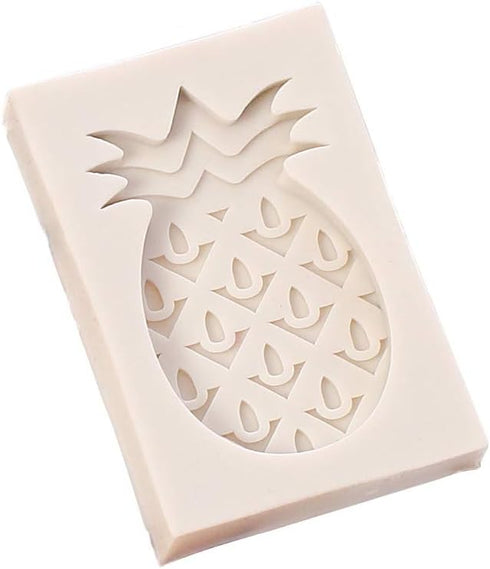 AKOAK 3 PCS New Cute Silicone Fondant Mold,Resin Clay Chocolate Candy Silicone Cake Mold, Ananas,Coconut Tree and Watermelon...