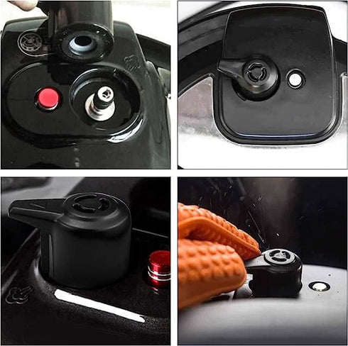 Electric Pressure Cooker Valve Gasket, Universal Valve Pressure Cooker Accessory Universal Set Anti Blocking Bracket Replacement for Normal Pressu...