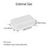 LeMotech Project Box 5 Pieces ABS Plastic Electrical Project Case Small Junction Box for Electronics White 1.97 x 1.10 x 0.59 inch (50 x 28 x 15 m...