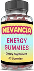 Energy Gummies Contain Guarana Extract, Kola Nut Extract, Green Tea Extract, Vitamin B12, Boost Energy Level, Reduce Fatigue, Cognitive Health, Mo...