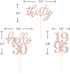 24 Pcs Rose Gold Glitter 30th Birthday Cupcake Toppers for 30th Anniversary Birthday Party Wedding Party Decorations...