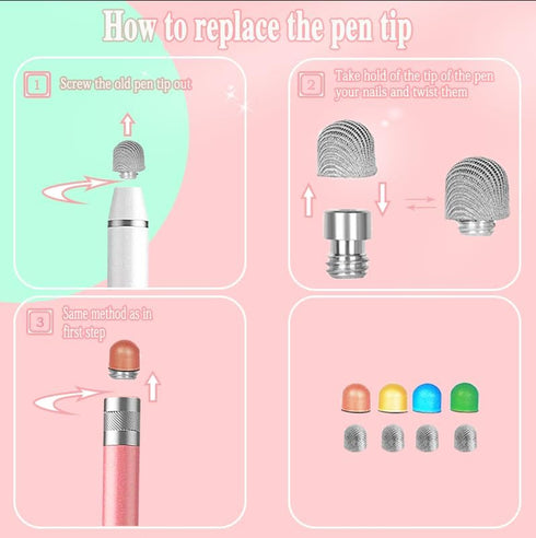 Stylus Pen for Touch Screens Luntak 2 in 1 iPhone Stylus Pen High Sensitivity & Precision Capacitive Tablet Stylus,Stylus for iPad Pro/iPhone/Tabl...