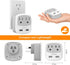 TESSAN New Zealand Australia Plug Adapter, Type I Travel Adaptor with 2 USB Ports 2 American Outlets, US to Australian AU Fiji Argentina China Cha...