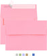 50 Pack A2 Envelopes for Invitations,4.37x5.75 Envelopes,A2 Envelopes Pink Self Seal,Printable Envelopes for Wedding,Invitation,Baby Shower,Envelo...