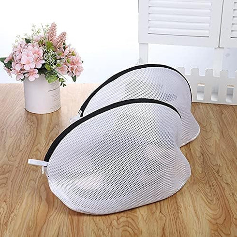 Shoes Wash Bags, 2pcs Mesh Laundry Bags with Durable Zips, Premium Laundry Bag For Shoes/Trainers For Washing Machine, Storage Bag for Travel...