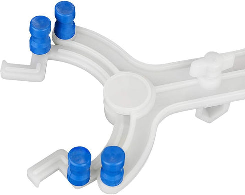 StonyLab Plastic Double Burette Clamp, Adjustable Double Burette Clamp Buret Clamp Butterfly Style Spring Loaded Lab Accessory for Laboratory...