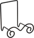 TRIPAR Large Square Black Wire Easel, Metal Finish (7.7-Inch Depth) - Tabletop Display - Handcrafted Scroll Designs for Sleek & Modern Look - Perf...