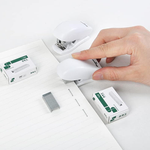Mini Stapler with Staples, Office Desktop Stapler,25 Sheet Capacity,Small Stapler with 640 Standard Staples, Easy to Carry and Store?Cute Compact ...