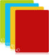 Goodluck 4 Pieces Flexible Cutting Boards, BPA Free Plastic Cutting Boards for Kitchen, Non Slip Cutting Mat for Meat and Vegetables...