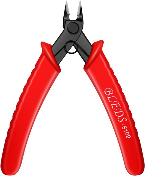 Flush Cutter, Wire Cutters, BS-8109 Soft Wire Cutter Pliers Precision Micro Cutter Anti-Slip Flush Cutter for Electronics Aluminum Jewelry 3D Prin...