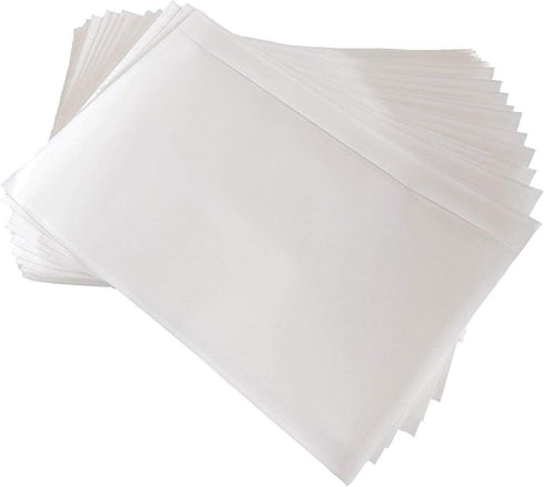 Clear 9.5'' x 6.7'' Adhesive Shipping Label Pouches/Sleeves, Plastic Packing Slip Envelope Protector Holder, Easily Fits Half of Letter-Size Paper...