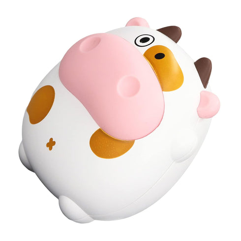 Electric Mini 2 Levels USB Rechargeable Fast Heating Cartoon Cow Night Light Heater (White)...
