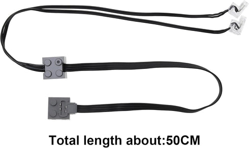 The Lord of the Tools 2PCS LED Light Link Line Cable Technic Power Function Compatible with Lego 8870 Train Vehicle Bricks Building Blocks Toy 50c...