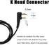SAMCOM Walkie Talkies Earpiece with Mic PTT 2 Pin K Head Acoustic Tube Headset Earphone Surveillance Covert Air Tube Ear Piece FPCN30A FPCN10A Rad...