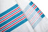 Linteum Textile (3-Pack, 30x40 in) Receiving Hospital Baby Blankets, 100% Cotton, Classic White w/Blue & Pink Stripes...