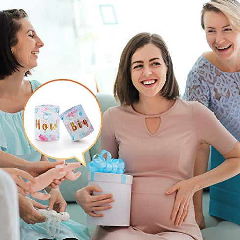 Sumind 2 Rolls Tummy Measuring Tape Tummy Measure Belly Baby Shower Game Party Favors Measure Tape Game Supplies, 2 Inch x 150 Feet...