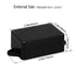 Junction Box Waterproof Dustproof IP65 ABS Plastic Universal Electric Project Enclosure Black with Fixed Ear 3.26"x 2.28"x 1.29"(83 x 58 x 33 mm)(...