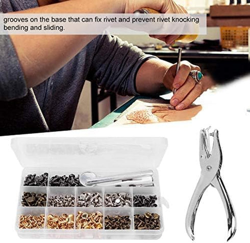 240Sets Leather Snap Fasteners Kit, 6x6mm 8x8mm 8x12mm Metal Button Snaps Press Studs, with Pliers, for Rivets Replacement DIY Craft Repairing Dec...