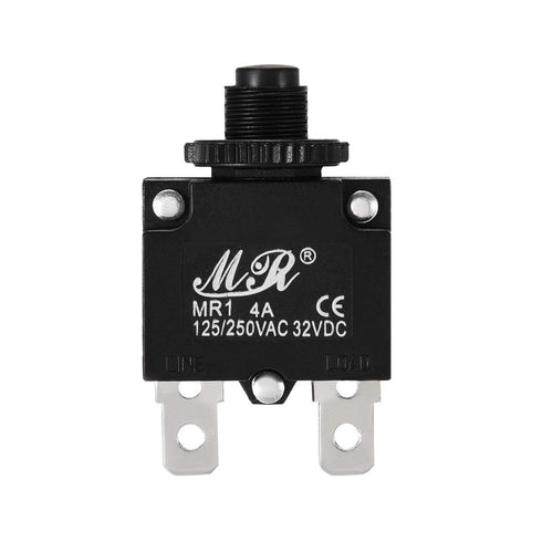 uxcell 2Pcs Thermal Overload Protector AC 125/250V 4A Push Button Reset Circuit Breaker...