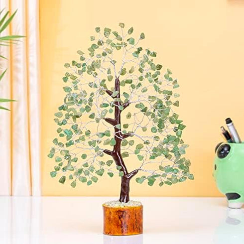 Green Jade Crystals Tree of Life Decor for Shelf Healing Crystals Spiritual Gift Sage Green Office & Room Decor House Warming Gifts New Home Decor...