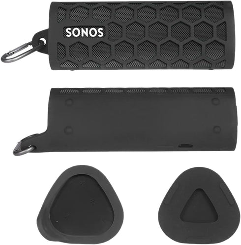Zaracle Flexible Carrying Case Protect Pouch Sleeve Protector Cover Travelling Case for Sonos Roam Wireless Bluetooth Speaker (Black)...