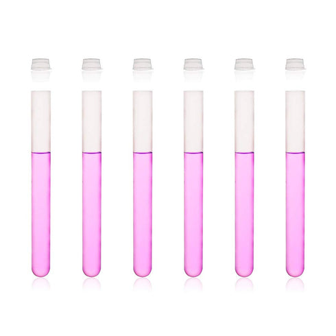 Plastic Test Tubes with Caps, 50pcs Dia.16x125mm | 25ml, Nature Colored Test Tubes with Lids, LVI001...