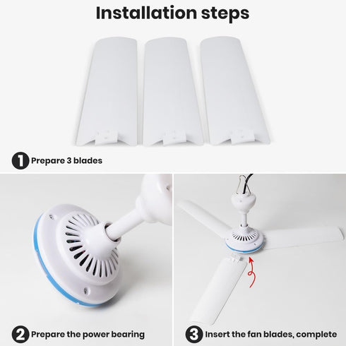 Small USB Ceiling Fan 19.7”Portable Hanging Fans for Power Bank Indoor Outdoor RV Bed Room Desk Boat Coop Travel Tent Canopy Cubicle Mini 3 Blades...