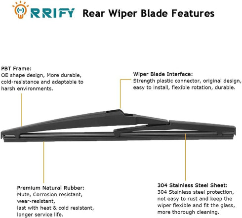 Rear Windshield Wiper Arm Blade Set 68079868AA for Jeep Grand Cherokee 2011-2017...