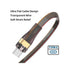 CY Cable USB-C Type C to USB-C Ultra Slim Flat Power USB2.0 Data 65W Fast Charge for Laptop Tablet Phone (200cm)...